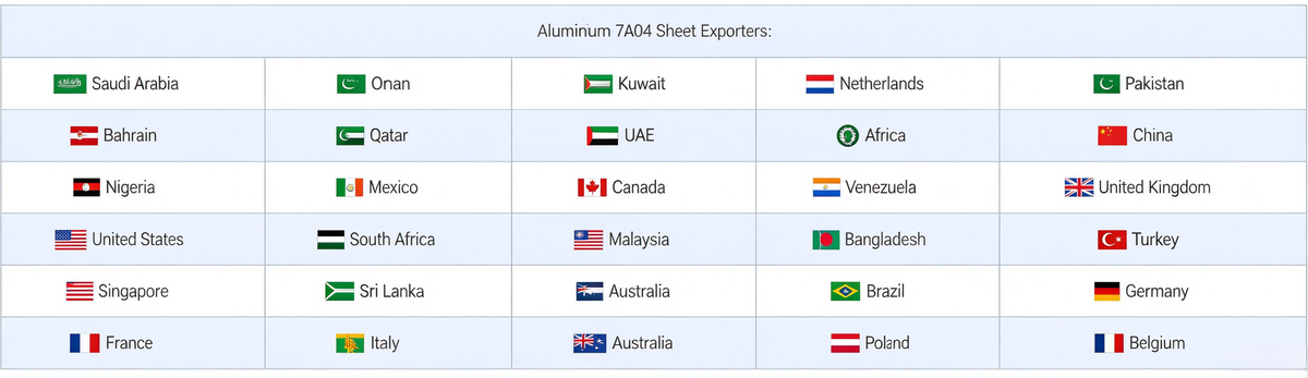 Countries we have exported our products to: