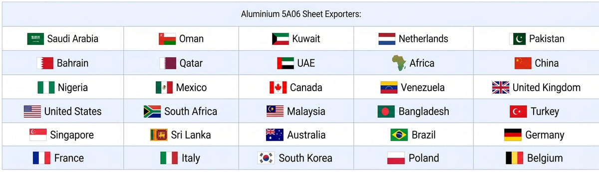 Countries we have exported our products to: