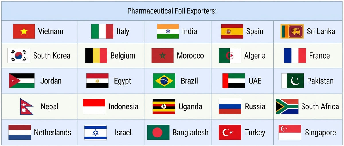 Countries we have exported our products to: