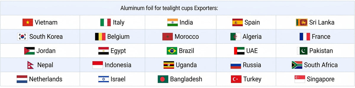 Countries we have exported our products to: